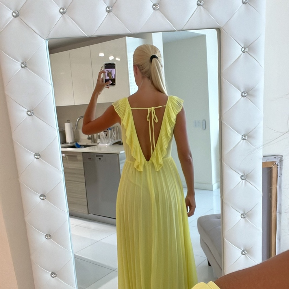 Zara Yellow Ruffled Maxi Dress ☀️ - Picture 3 of 4